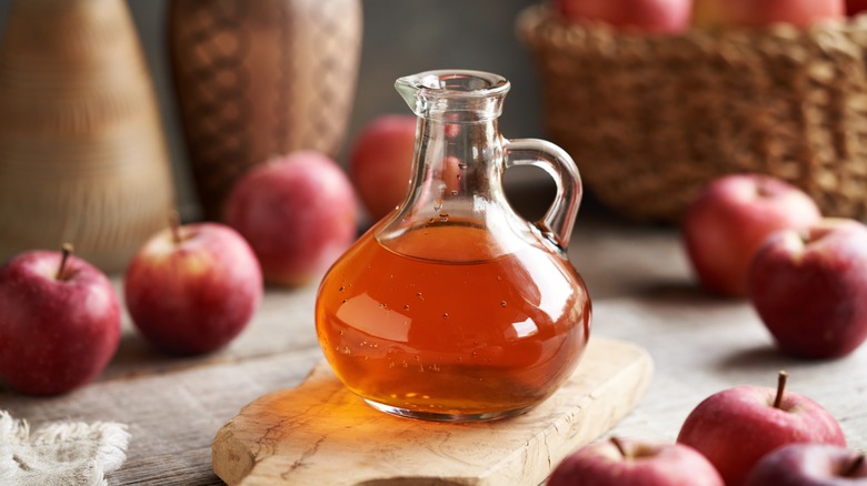 jug of apple cider vinegar