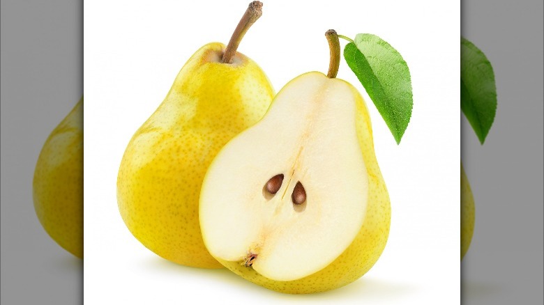 two pears one half