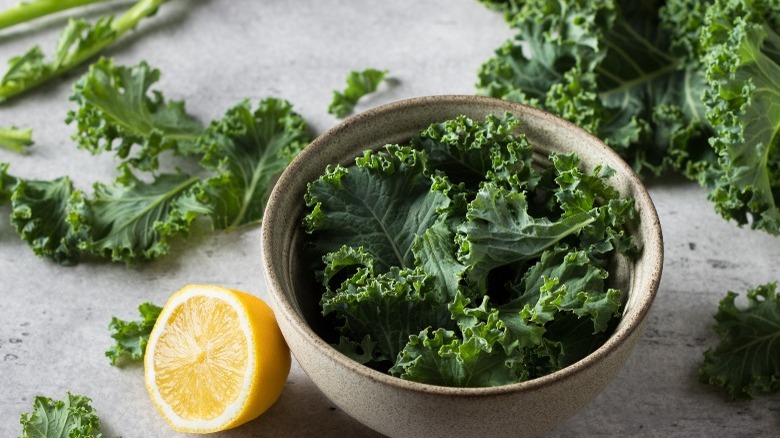 kale in a bowl