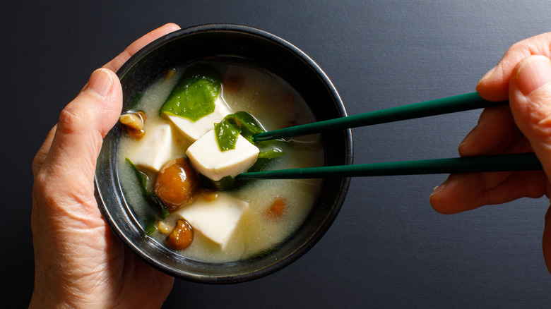 bowl of miso soup