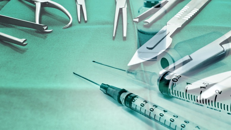 Surgical instruments and syringes