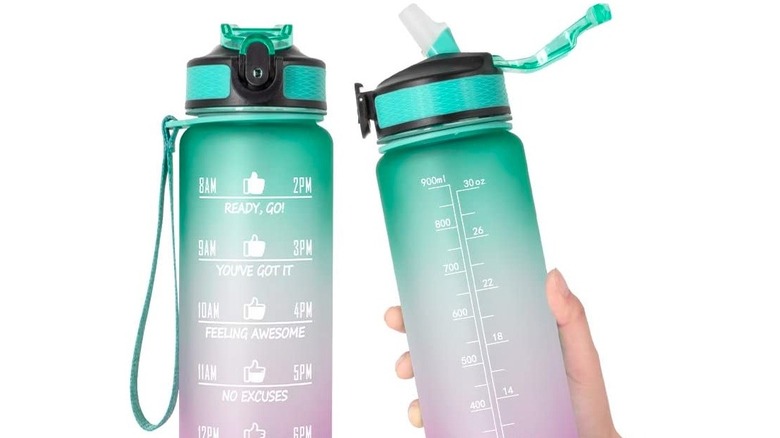 A resusable water bottle