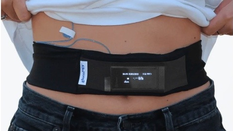 An insulin pump belt