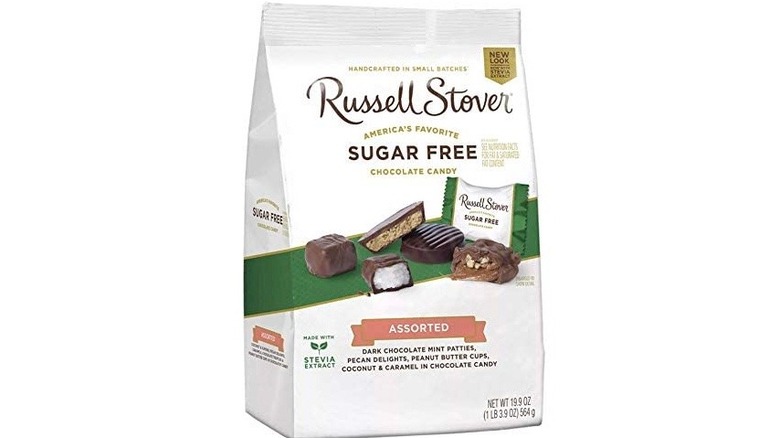 A bag of sugar free chocolates