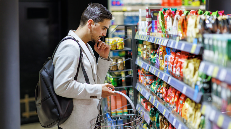 Man at the supermarket