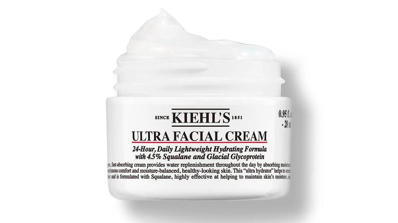 Container of Kiehl's facial cream