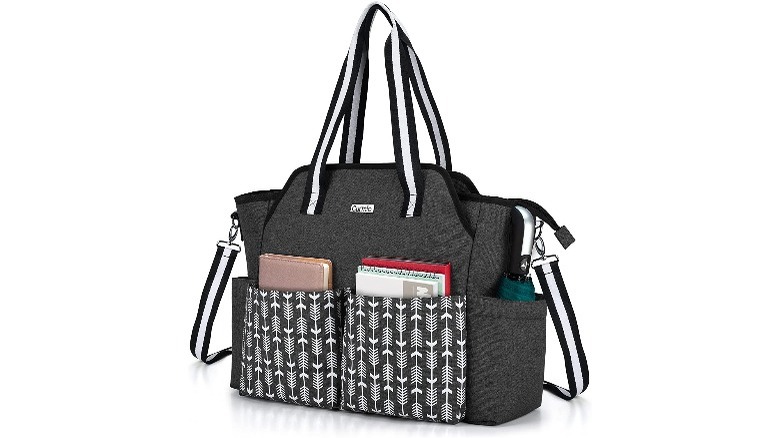 CURMIO large grey tote bag