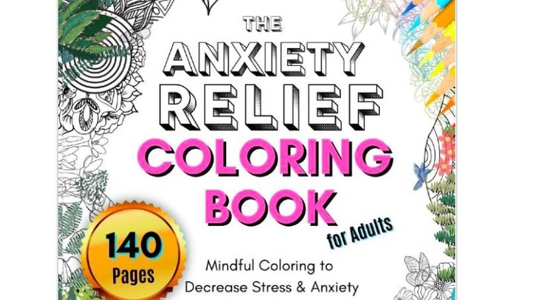 cover of an adult coloring book