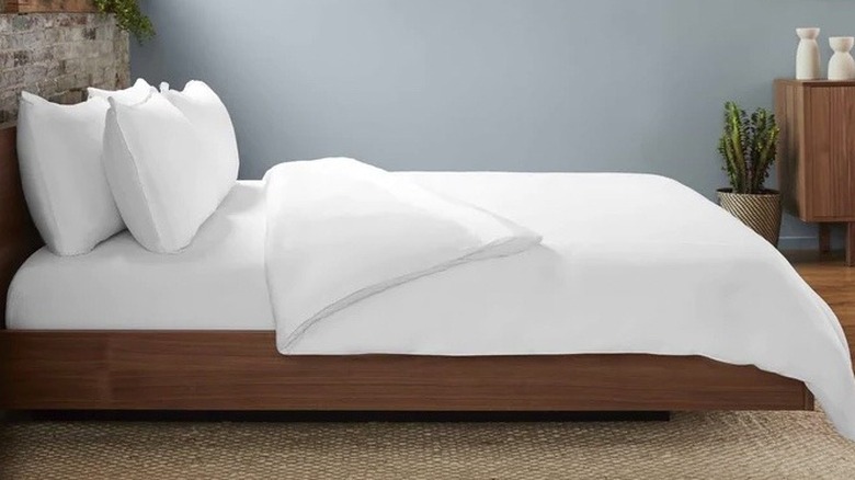 A bed with performance sheets
