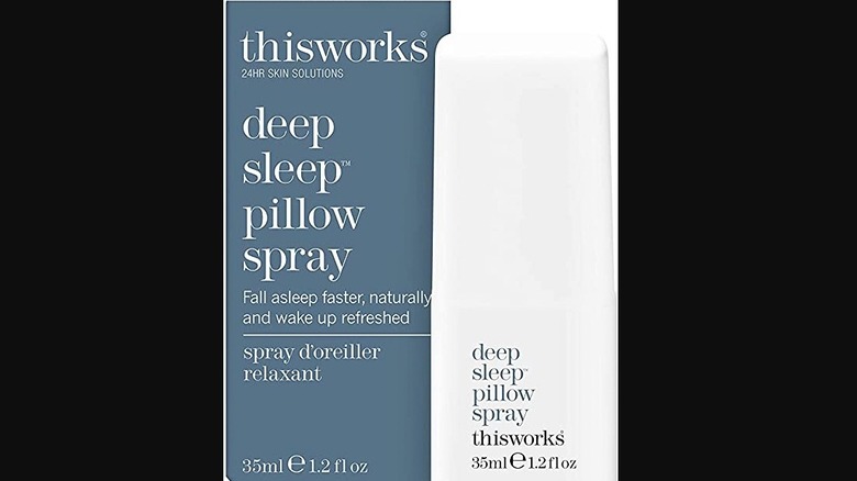 A bottle of pillow spray