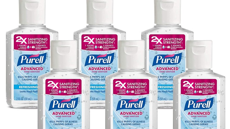 Pack of 6 Purell hand sanitizer