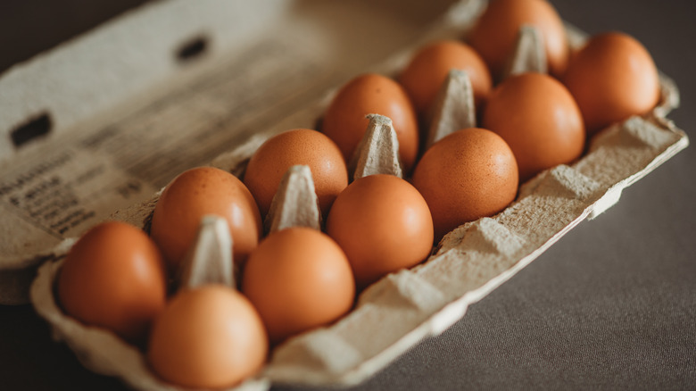 carton of a dozen eggs