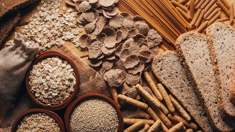 whole grains on a table