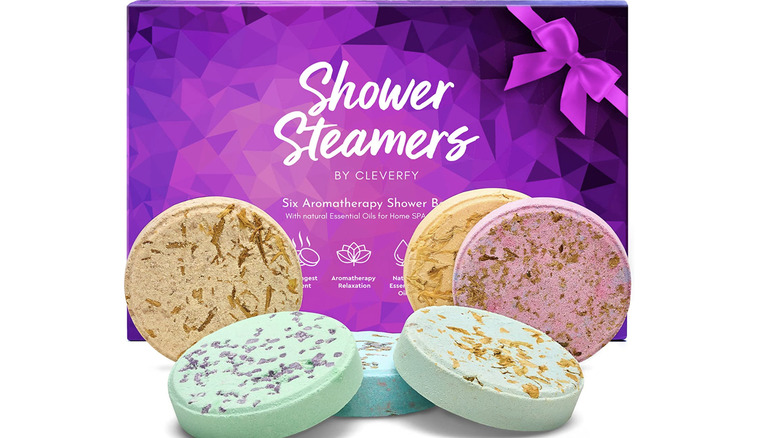 shower steamers red gift set