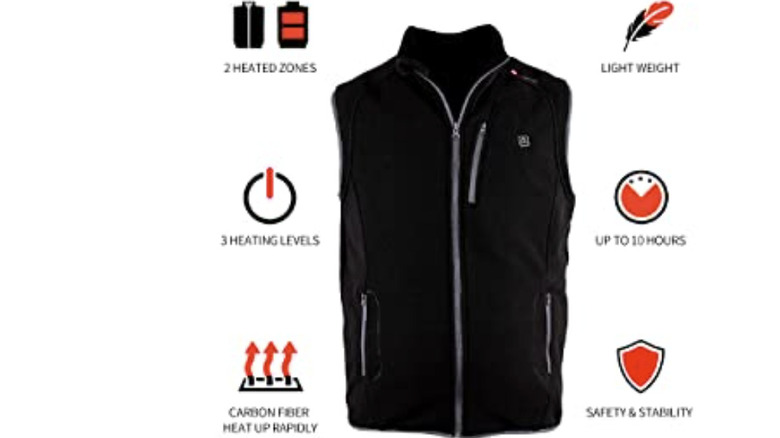 four heated vests and jackets