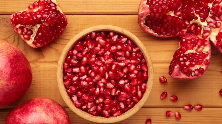 Bowl of pomegranate arils