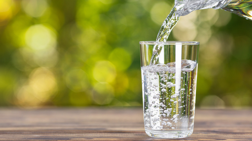 water in glass