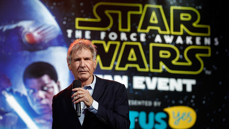 Harrison Ford attends a "Star Wars: The Force Awakens" event at the Sydney Opera House 