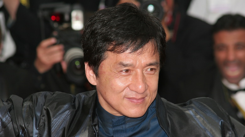 Jackie Chan in France attending an event for the film La Silence de Lorna