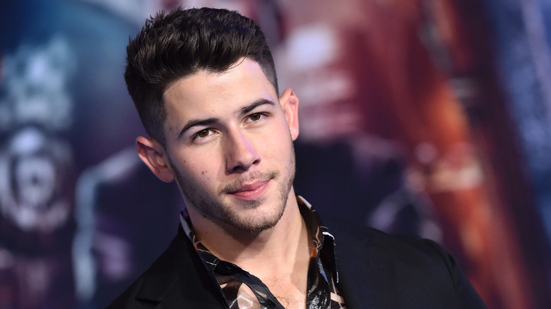 Nick Jonas arrives at the Los Angeles premiere of "Jumanji: The Next Level"