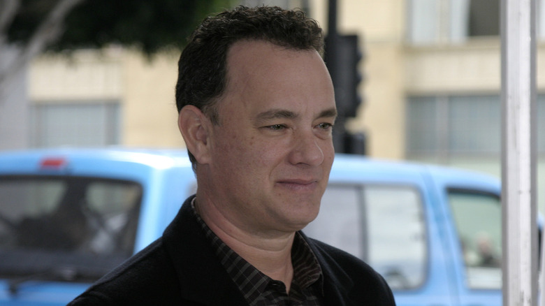 Tom Hanks attending the premiere of "The Polar Express"