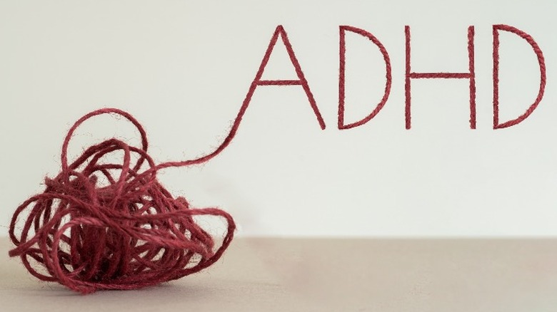 ADHD sign made of twine