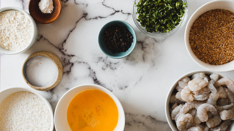 ingredients for air fryer coconut shrimp