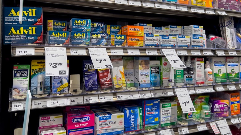 aisle full off allergy medicines 