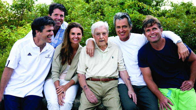 Shriver family with Shriver's father, Sarge Shriver