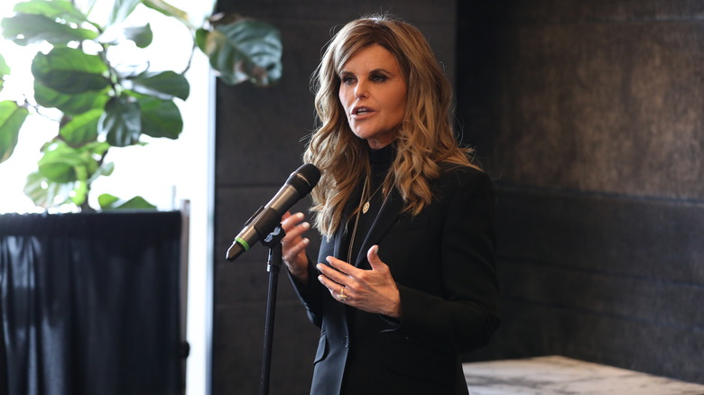 Maria Shriver speaking at an event