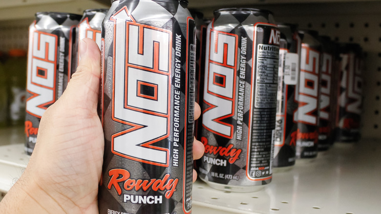 NOS Energy Drinks in grocery store