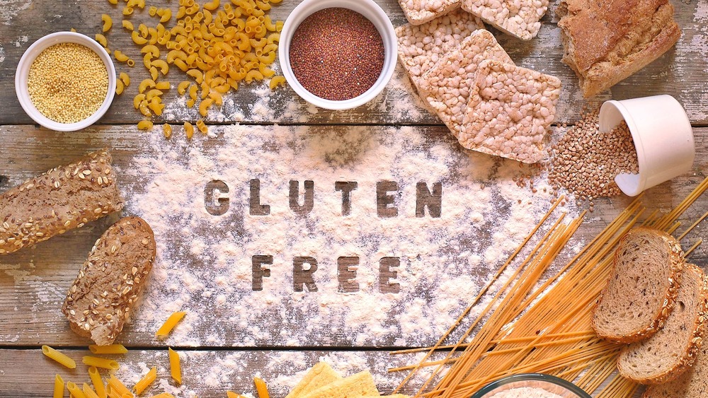 A spread of gluten-free foods