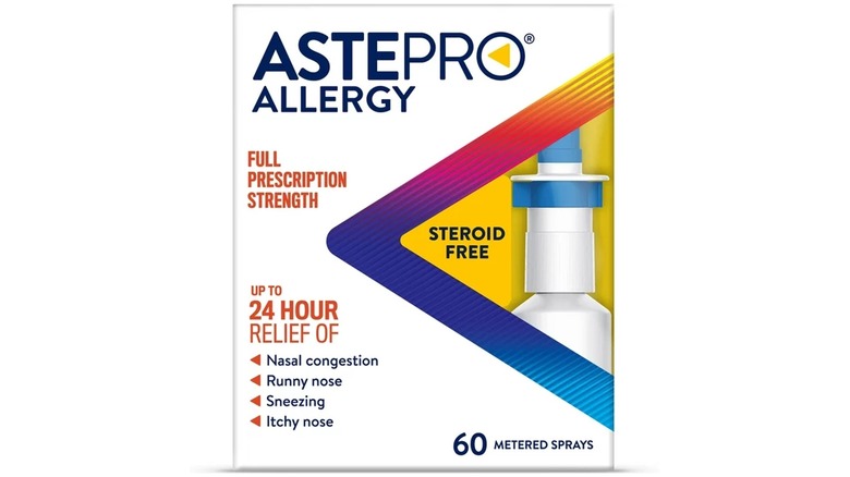 Box of Astepro Allergy nasal spray