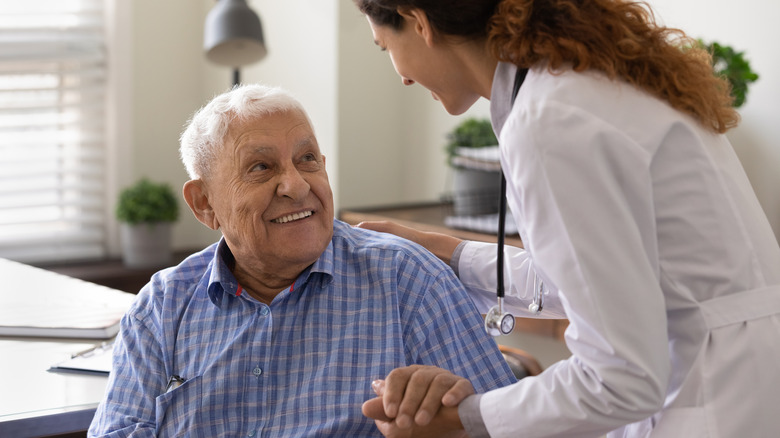 A man visiting the doctor 