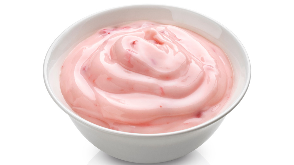 Sweetened yogurt