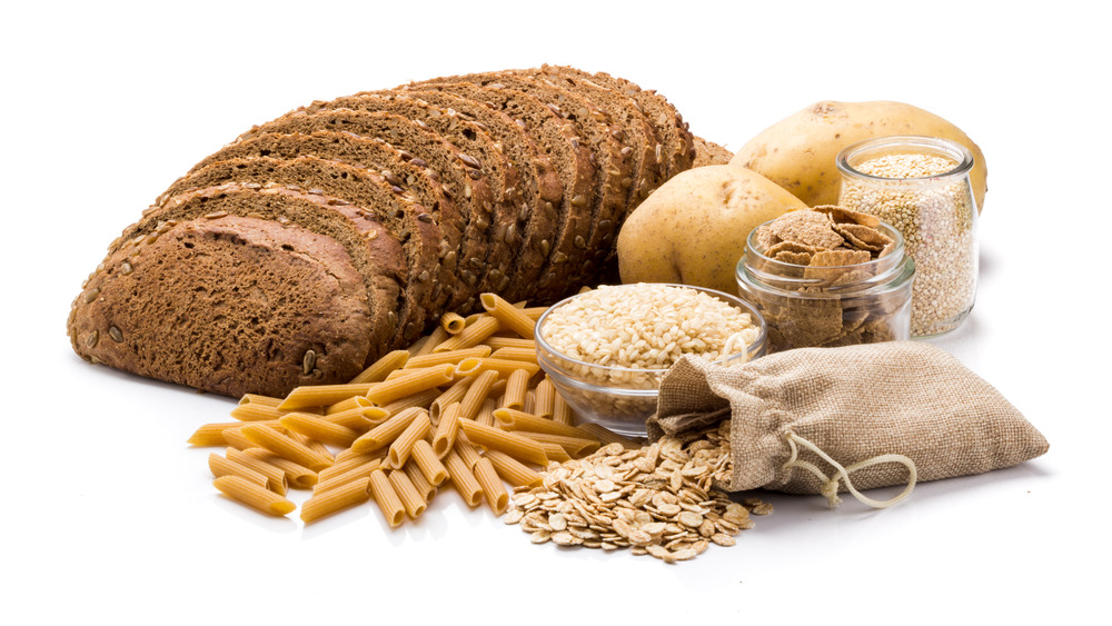 assortment of healthy carbs