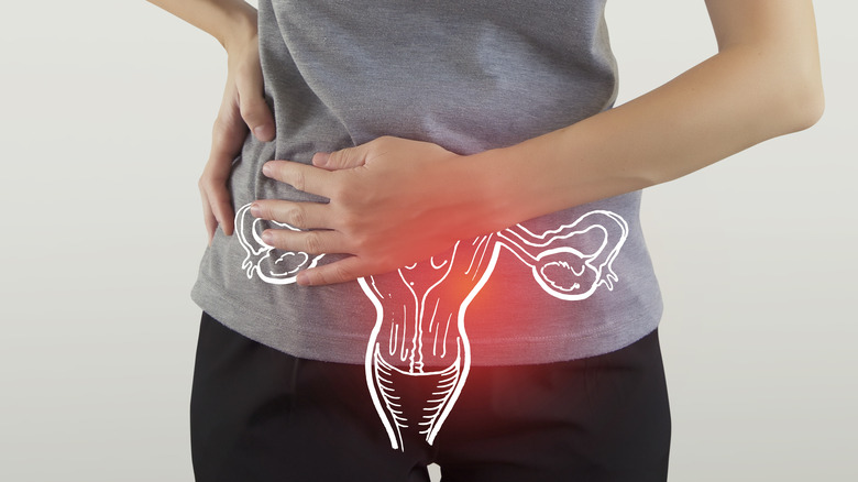 woman experiences symptoms of bacterial vaginosis