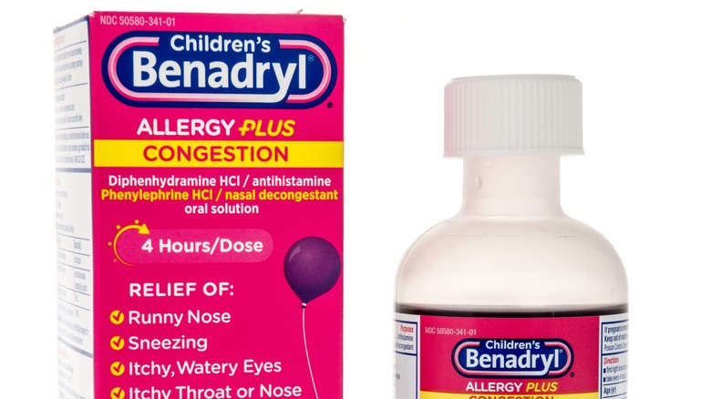 bottle of Children's Benadryl