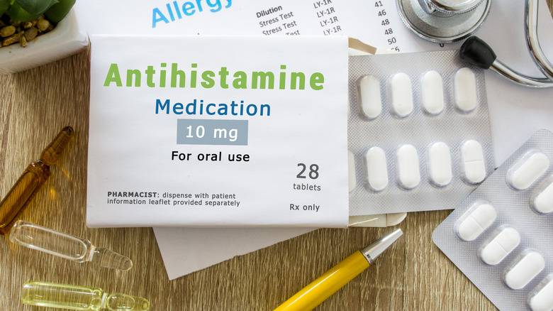 antihistamine medications in packaging 