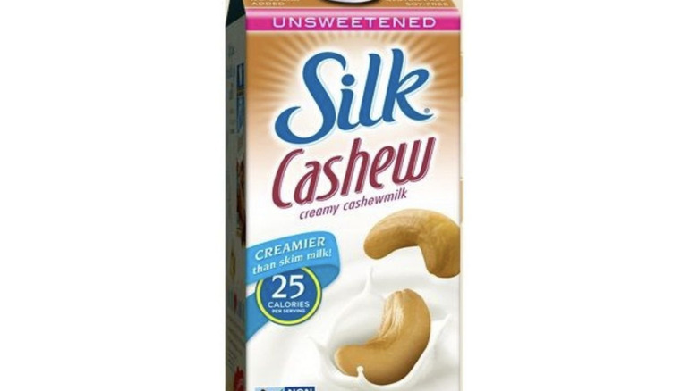 silk unsweet cashew milk