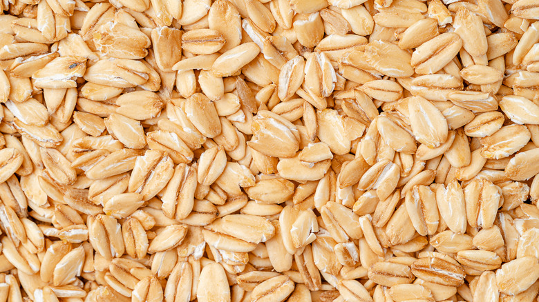 close up shot of oats