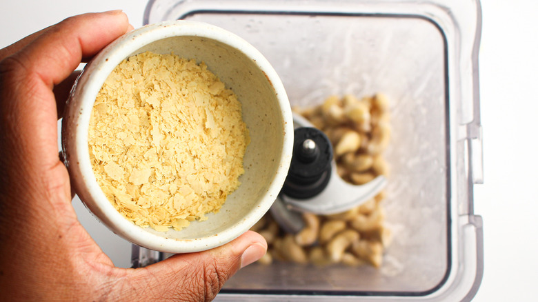 making the cheese sauce