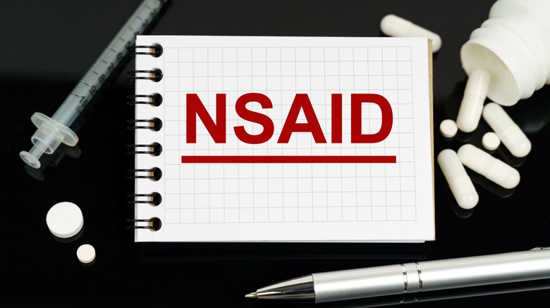 NSAID written on a notepad
