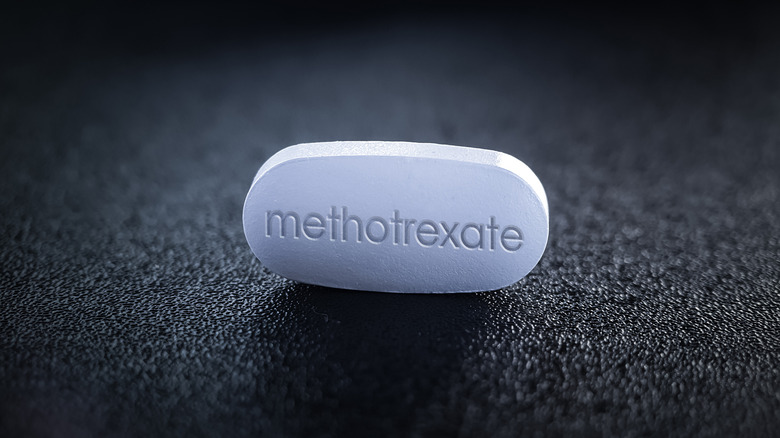 Close up of methotrexate pill