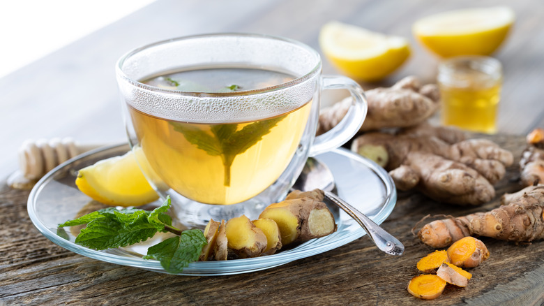 ginger tea in cup