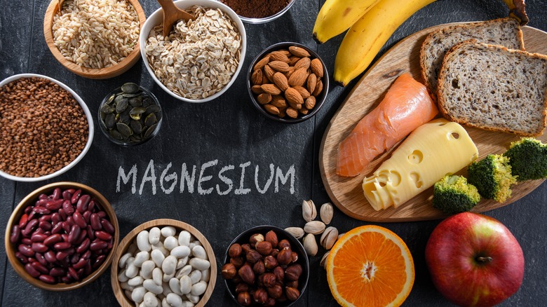 Almonds, oats, and other magnesium-rich foods