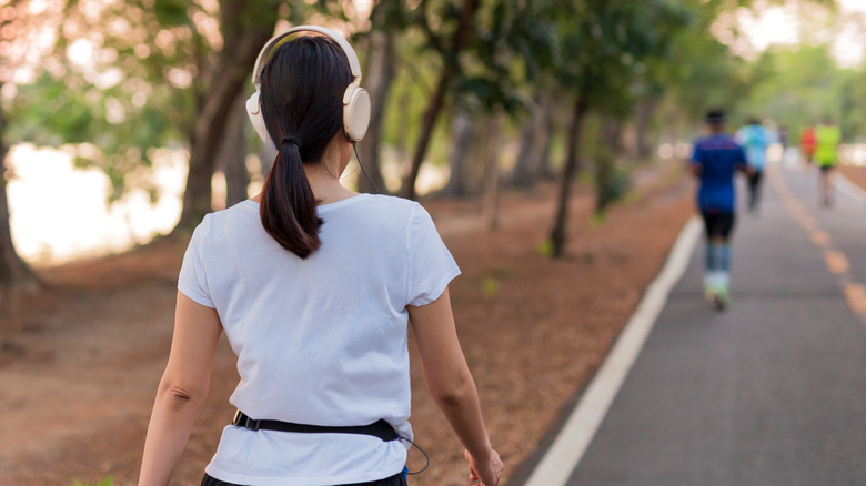 woman walking