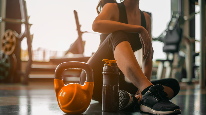 Woman at the gym