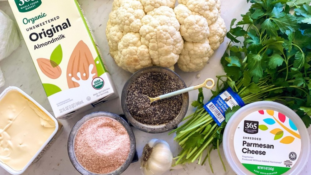 ingredients for cauliflower grits