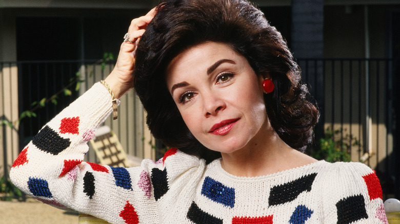 Annette Funicello poses during a 1998 Thousand Oaks, California, photo portrait session